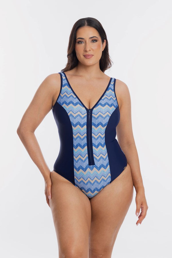 Kirra V Neck Zipper