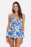 Acadia Swimdress Cross Over Chlorine Res. One Piece Swimsuit