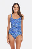 Peru Gathered Square One Piece Swimsuit