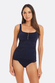 Luxe Navy Tankini Underwire Set