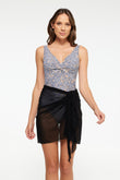 Black Mesh Sarong Pareo