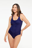Navy Ribbed Texture Patchwork